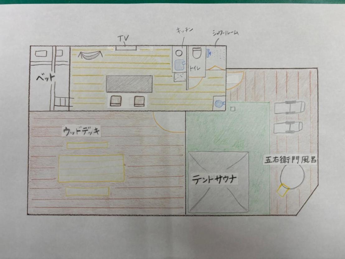 小さなお家とプライベートサウナlulu